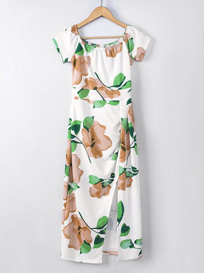 Fashionable One-Shoulder Herringbone Printed Bodycon Dress for Stylish Women