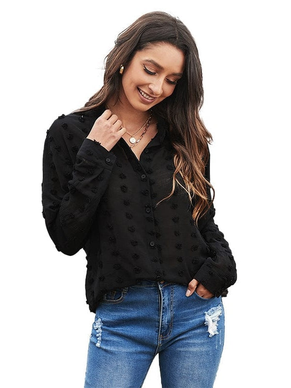 Fashionable Women'S Jacquard Cardigan With V-Neck & Long Sleeves