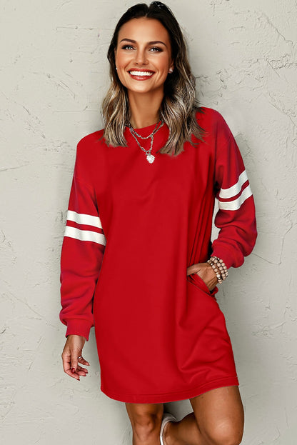 varsity sweatshirt dress