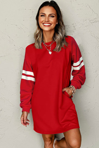 varsity sweatshirt dress