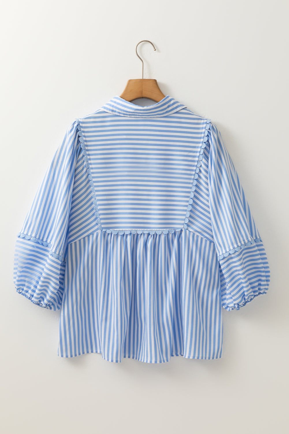 stripe print blouse