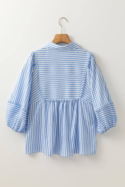 stripe print blouse