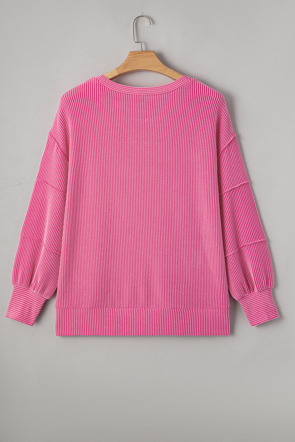 plus size ribbed long sleeve top