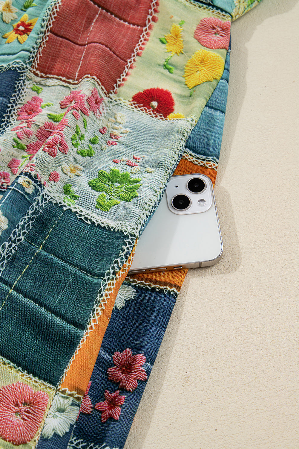 floral checkered dress