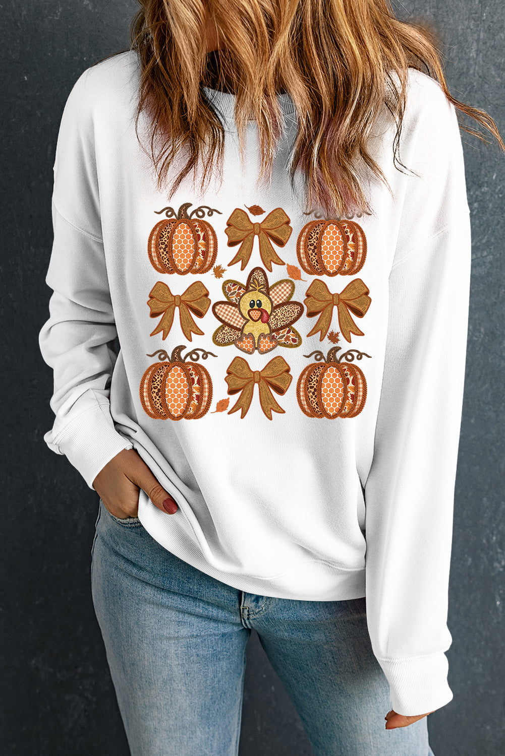 thanksgiving graphic sweatshirt