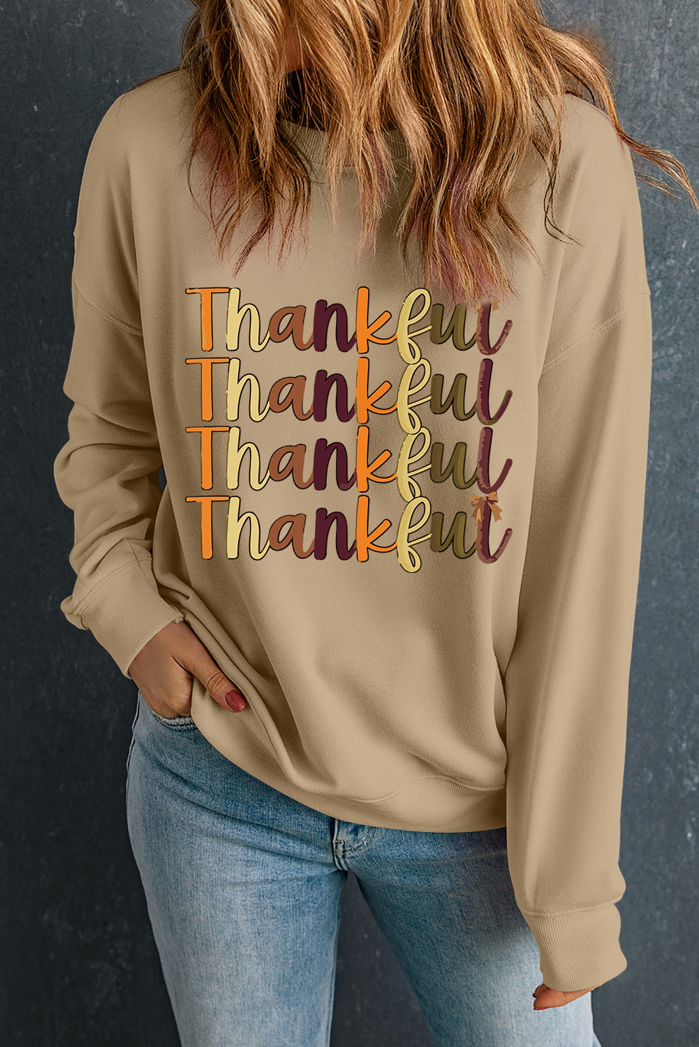 letter graphic sweatshirt