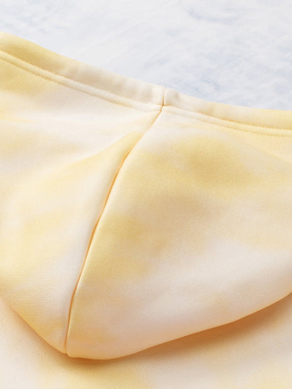 Cozy Sky Blue Plus Size Hoodie with Colorblock Design