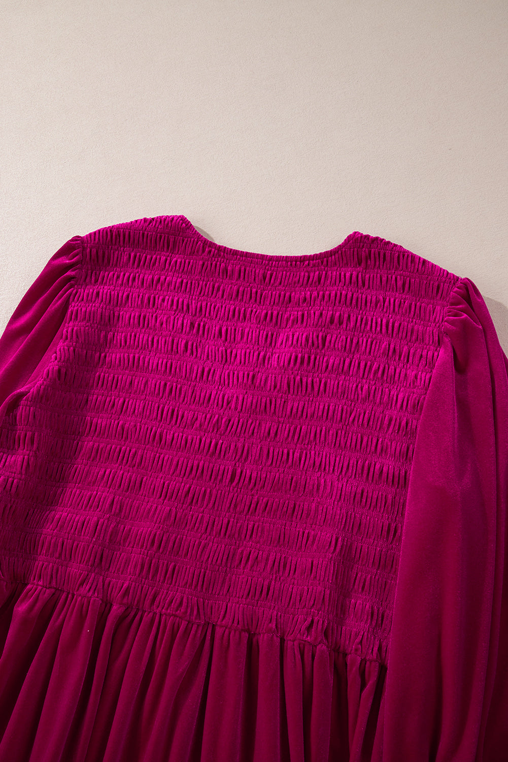 plus size smocked maxi dress