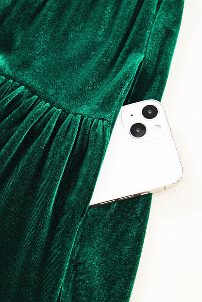 sequin short sleeve dress