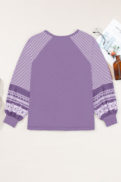 raglan long sleeve top