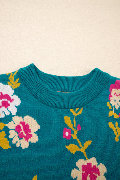 floral sweater
