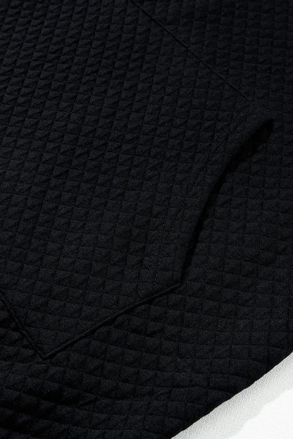 Cozy Waffle Knit Hooded Mini Dress