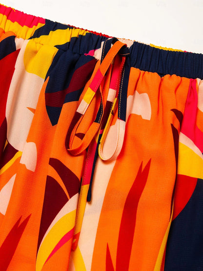 Chiffon Wide Leg Beach Pants