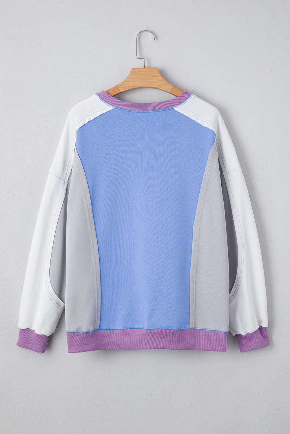 color block sweatshirt