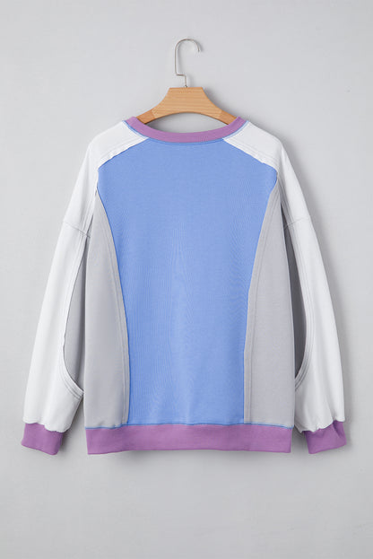 color block sweatshirt