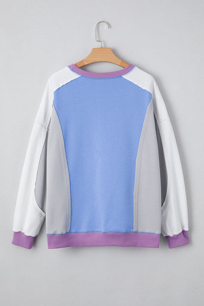 color block sweatshirt