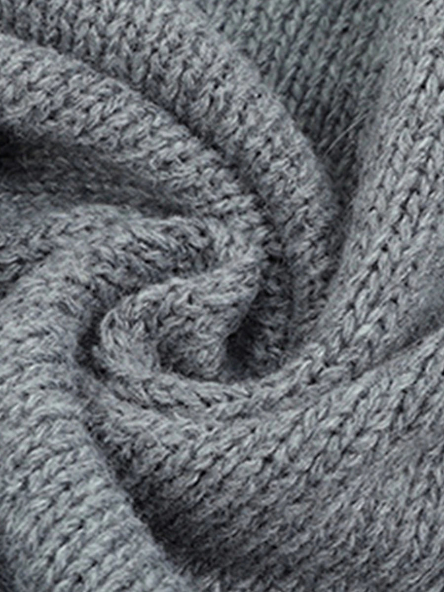 Women's Cardigan Sweater Hooded Ribbed Knit Alpaca Wool Button Fall Winter Regular Outdoor Daily Going out Stylish Casual Soft Long Sleeve Solid Color Black White Gray S M L