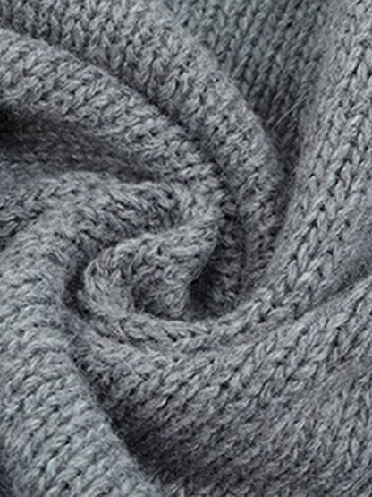 Women's Cardigan Sweater Hooded Ribbed Knit Alpaca Wool Button Fall Winter Regular Outdoor Daily Going out Stylish Casual Soft Long Sleeve Solid Color Black White Gray S M L