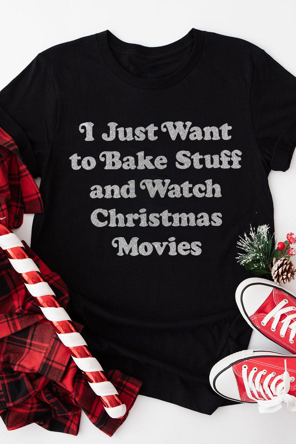 Festive Baking and Xmas Movies Lover Tee