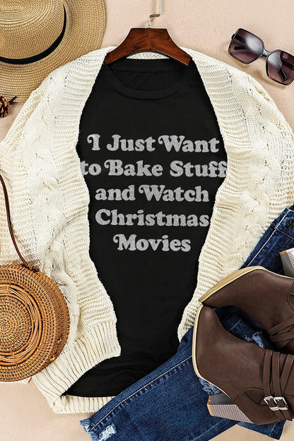 Festive Baking and Xmas Movies Lover Tee