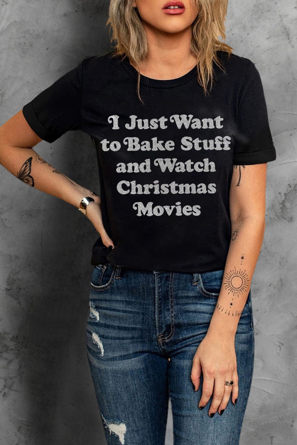 Festive Baking and Xmas Movies Lover Tee