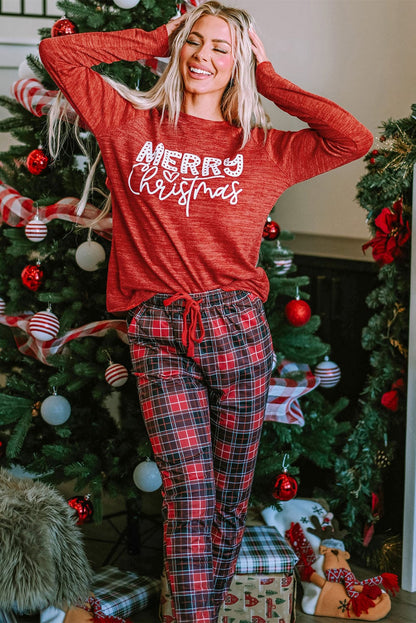 Festive Crimson Christmas Cheer Lounge Set