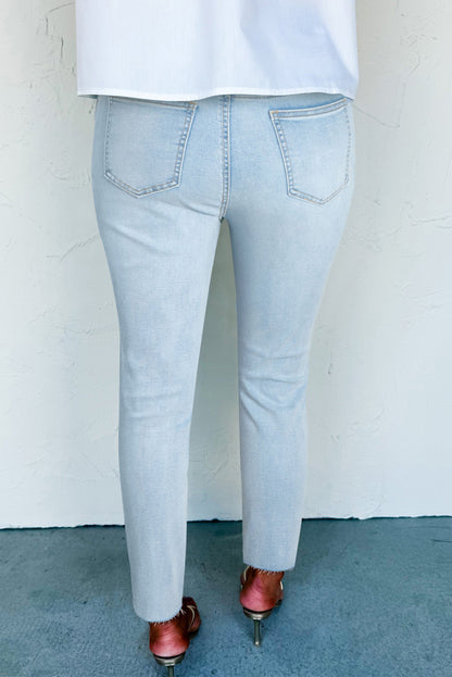 distressed skinny jeans