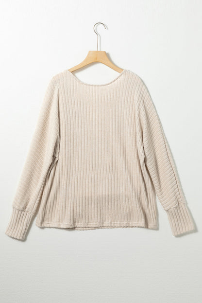 Lace-up Crochet Backless Ribbed Top with Southern Belle Style