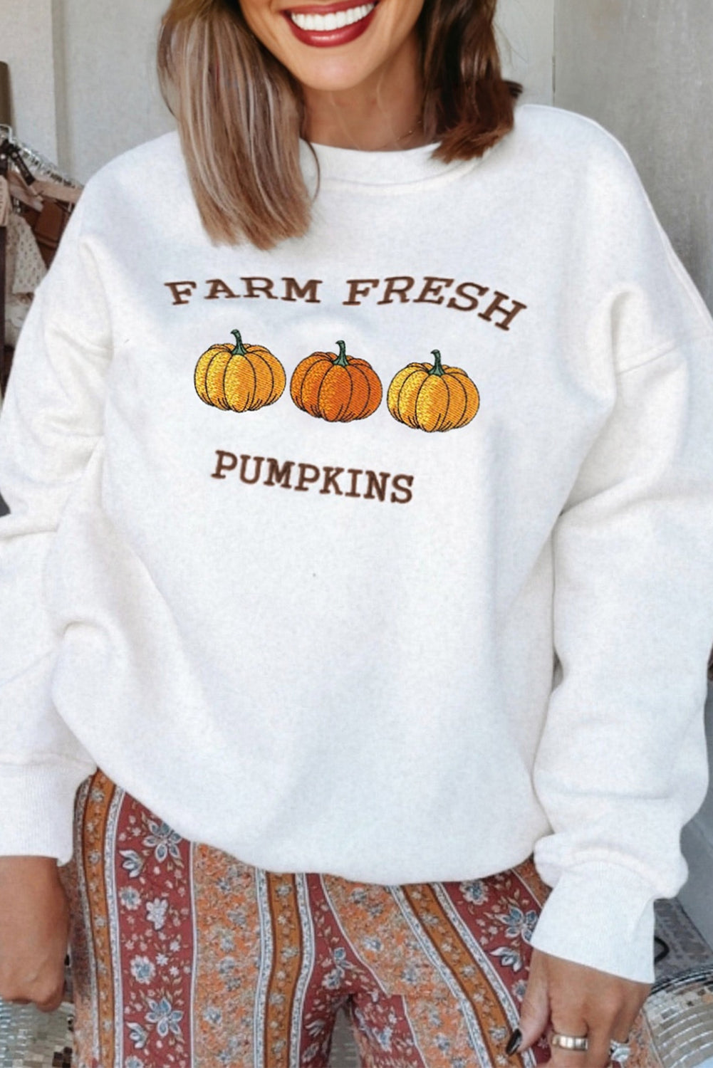 farm fresh pumpkins sweatshirt