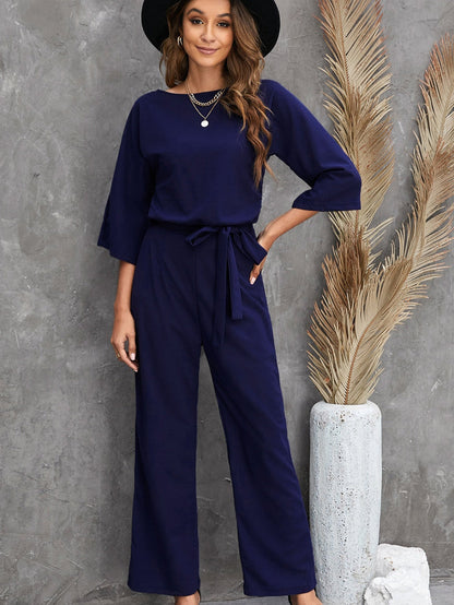 Elegant One-Shoulder Jumpsuit for Parties and Weddings