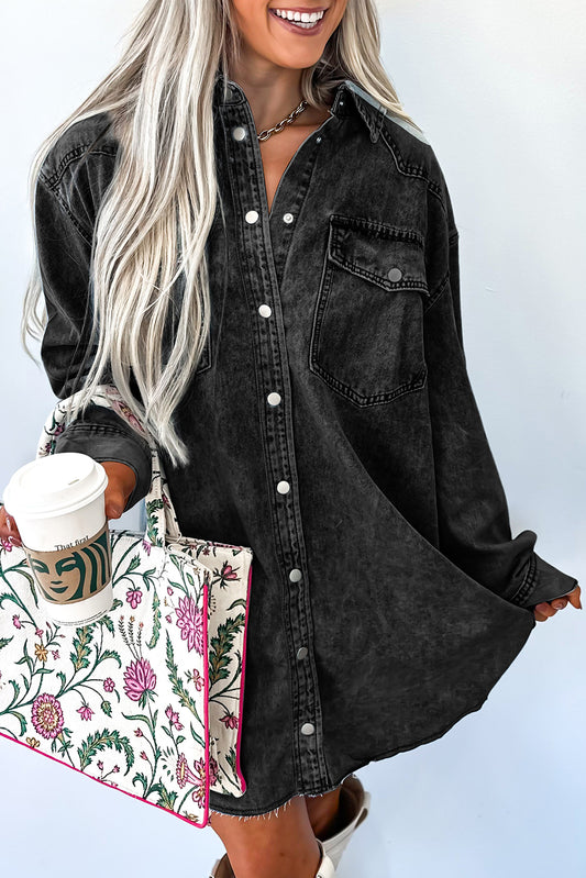 denim shirt dress