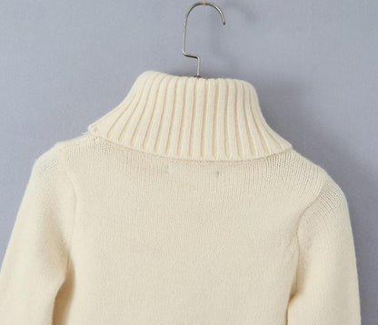 Set with Cropped Turtleneck Sweater Knitted Mini Skirt 2 PCS Sexy Cute Y2K Casual Daily Outfits