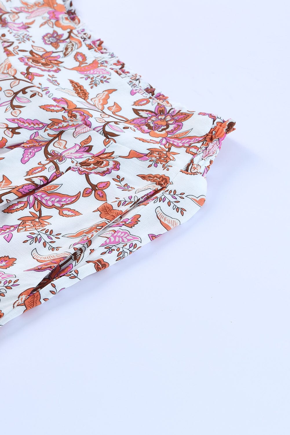 Fiery Floral Paradise High Waist Palazzo Pants