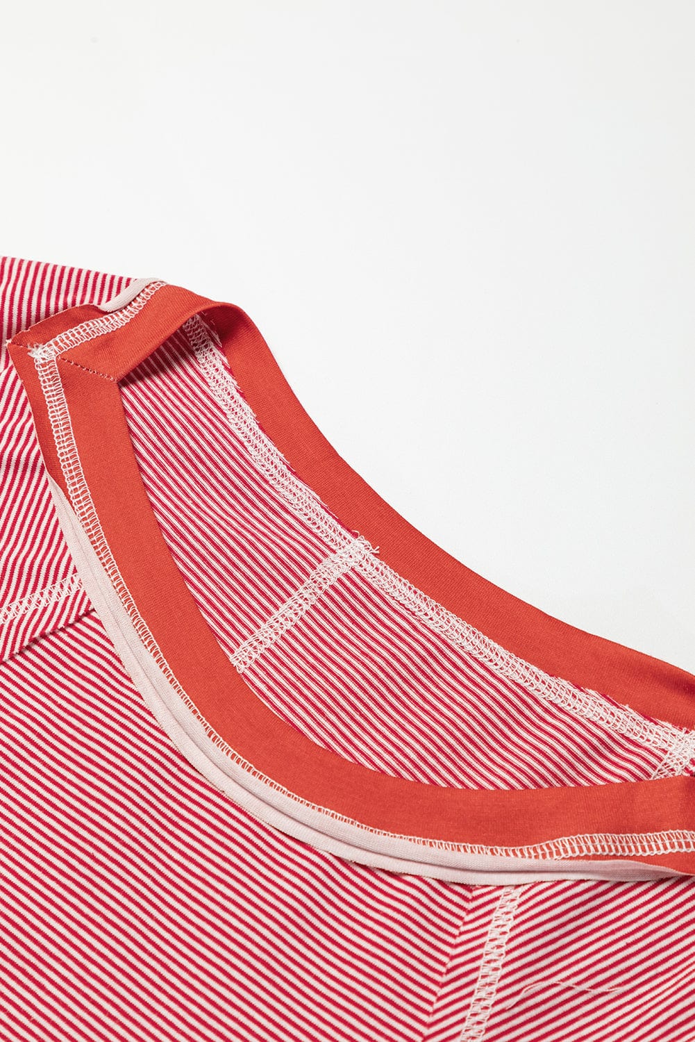 Fiery Pink Striped Patchwork Shift Top