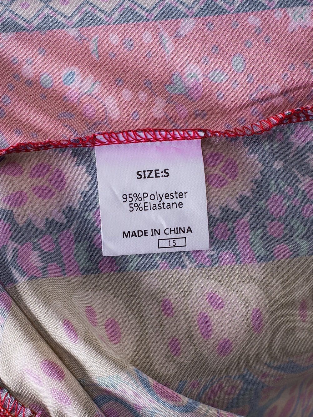 Fiery Red Floral Color Block V Neck Sleeveless Mini Dress