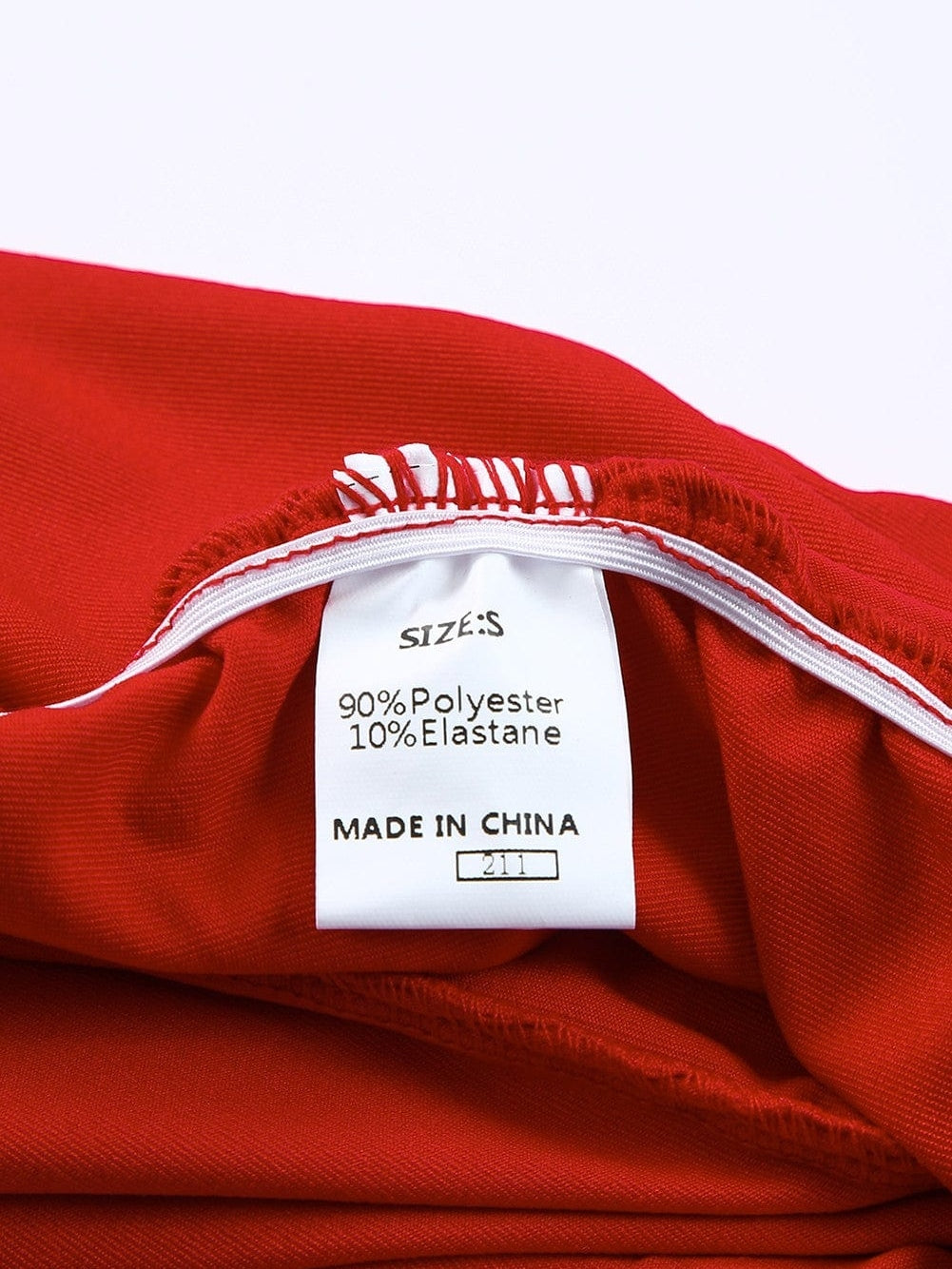 Fiery Red Ruched Sheath V Neck Bodycon Dress with Long Sleeves