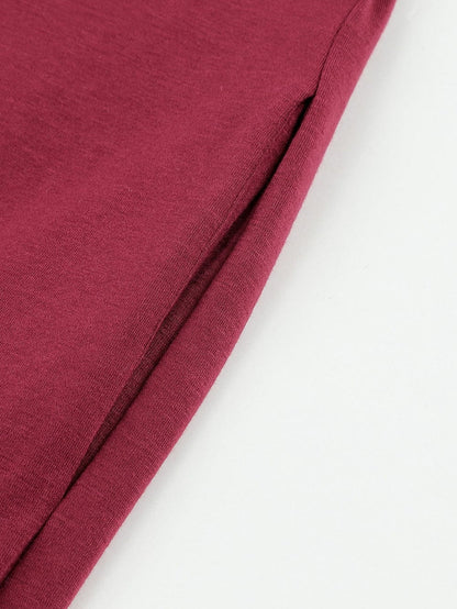 Fiery Red Wide Leg Pocketed Jumpsuit with Spaghetti Straps