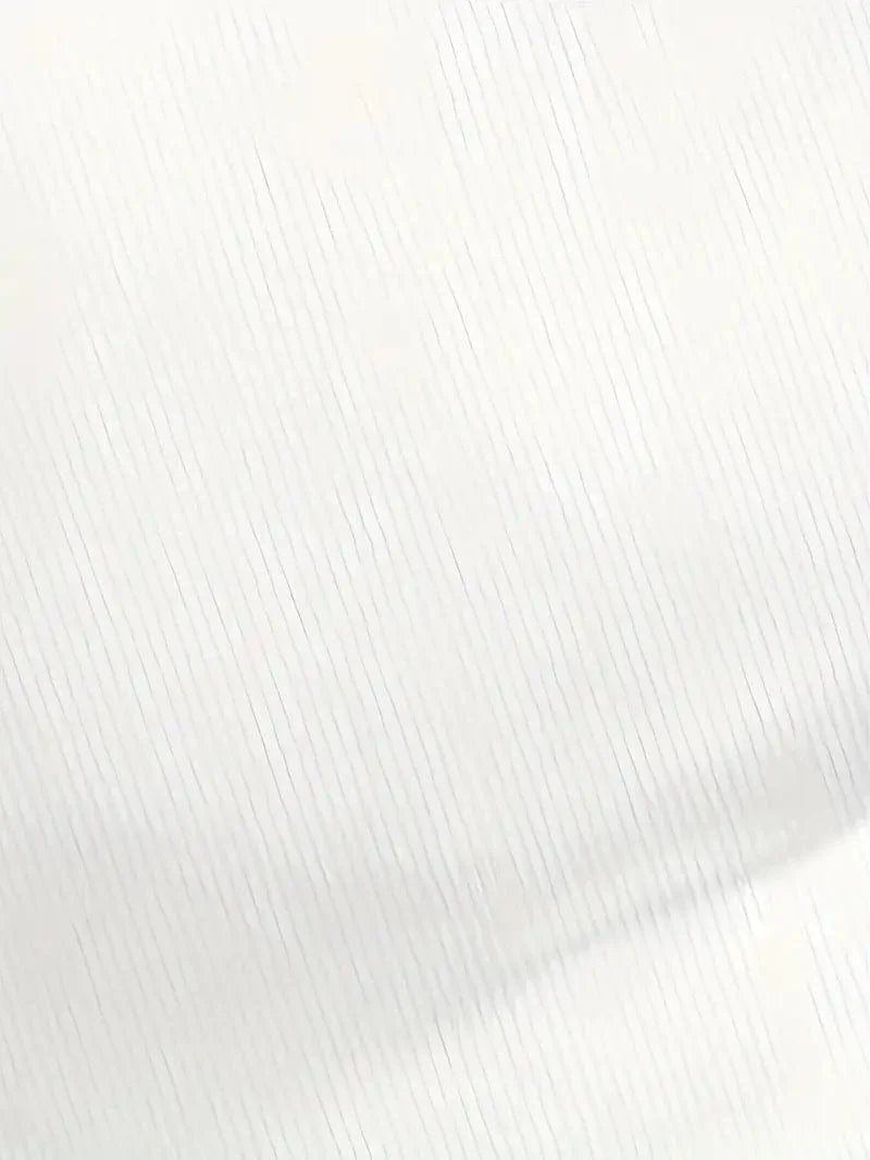 Fitted Crew Neck Top with Long Sleeves and Ribbed Texture