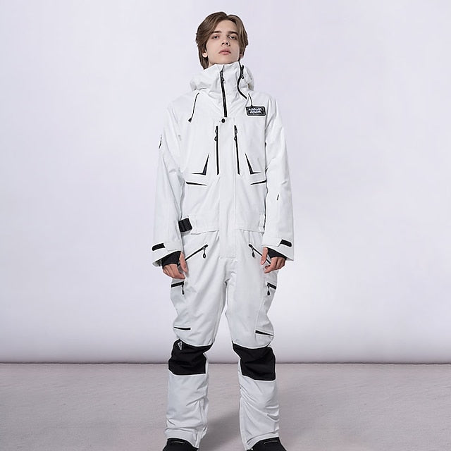 Men's Women's Ski Suit Snowsuit Outdoor Winter Thermal Warm Reflective Waterproof Windproof Snow Suit Clothing Suit for Skiing Snowboarding Winter Sports