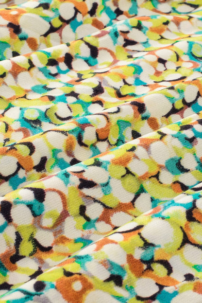 Floral Bliss Ruffle Sleeve V-Neck Babydoll Dress