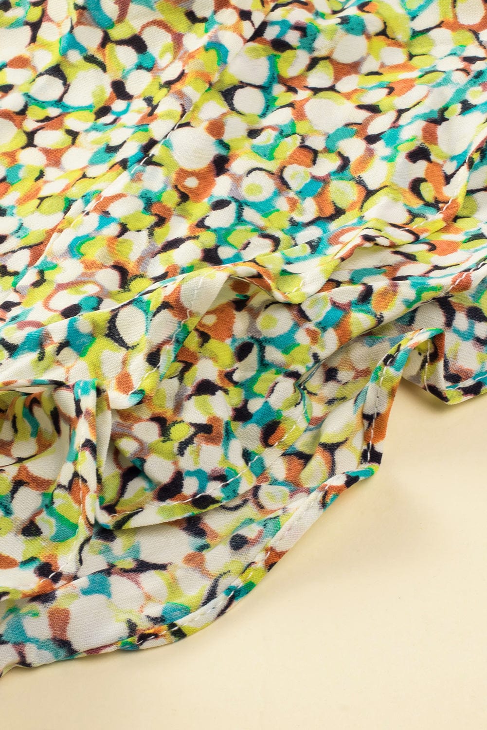 Floral Bliss Ruffle Sleeve V-Neck Babydoll Dress