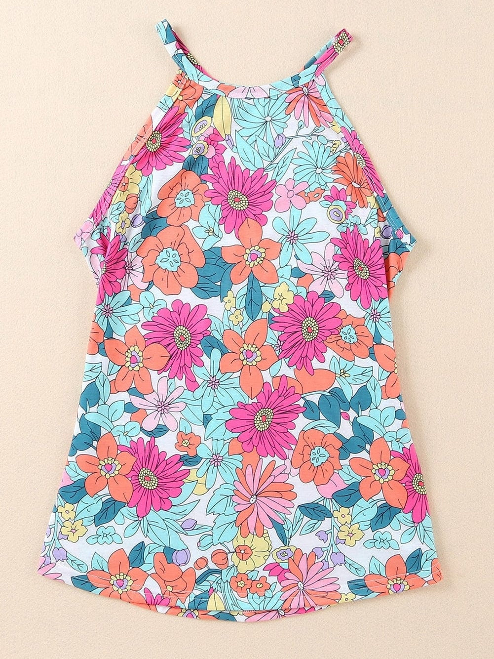 Floral Bloom Multicolor Sleeveless Top