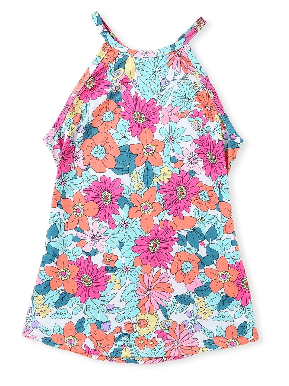 Floral Bloom Multicolor Sleeveless Top