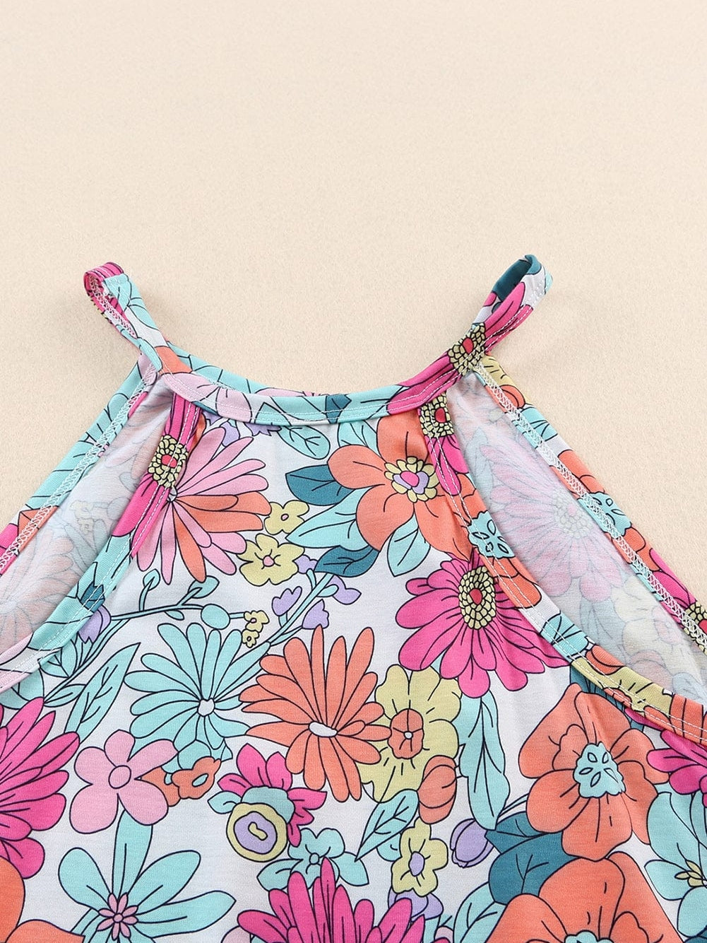 Floral Bloom Multicolor Sleeveless Top