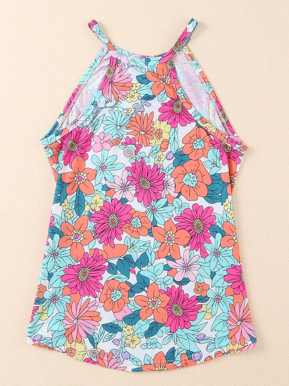 Floral Bloom Multicolor Sleeveless Top