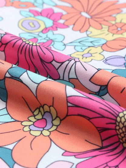 Floral Bloom Multicolor Sleeveless Top