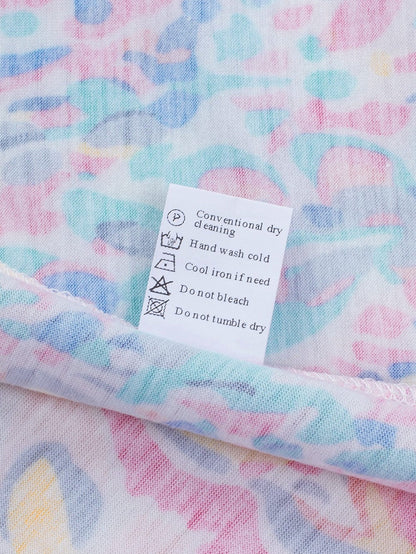 Floral Bloom Ruffle Sleeve Tank Top for Boho Chic Summer Style