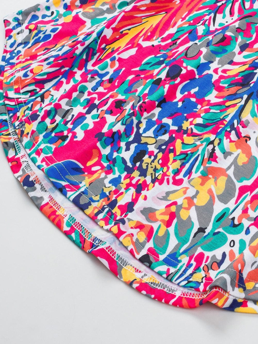 Floral Bloom Ruffle Sleeve Tank Top for Boho Chic Summer Style