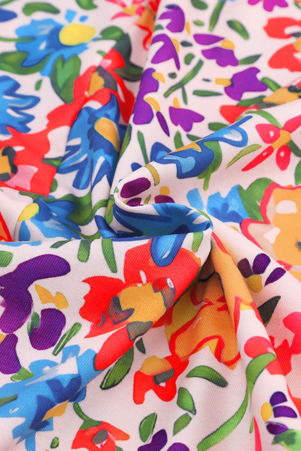 Floral Dream Sleeveless Lounge Set in Multicolor Leopard Pattern