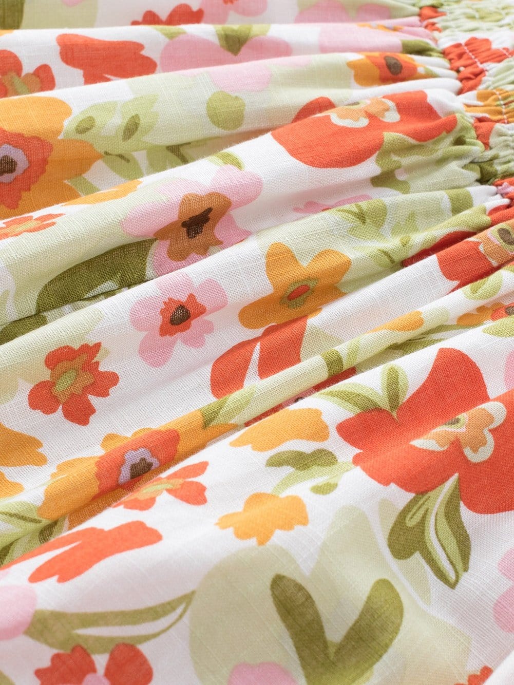 Floral Fantasy Sleeveless Ruffled Mini Dress